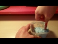 Biri şeffaf Biri Beyaz Tutkalla Slime
