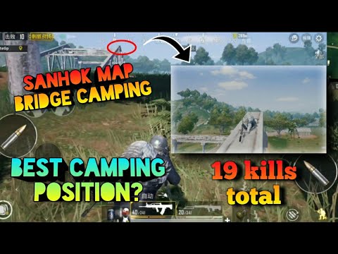 New Sanhok map Bridge Camping! | Best camping position || Pubg mobile