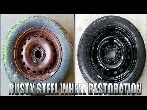 Severely Rusted Steel Wheel  - Perfect Wheel Restoration