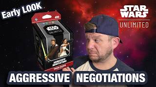 Star Wars Unlimited Twin Suns EARLY LOOK – Aggressive Negotiations Deck Unboxing & Breakdown