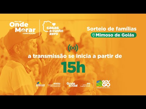 Sorteio de Famílias Mimoso de Goiás