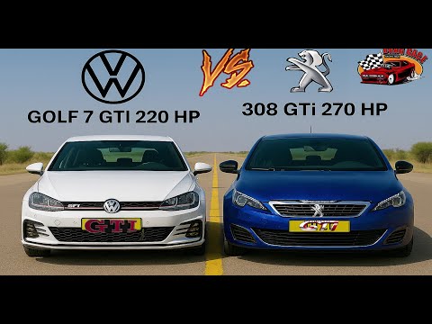 🔥 VW Golf GTI 220 vs Peugeot 308 GTi 270 – FWD Hot Hatch Fight! | Underdog or Overkill? 💥