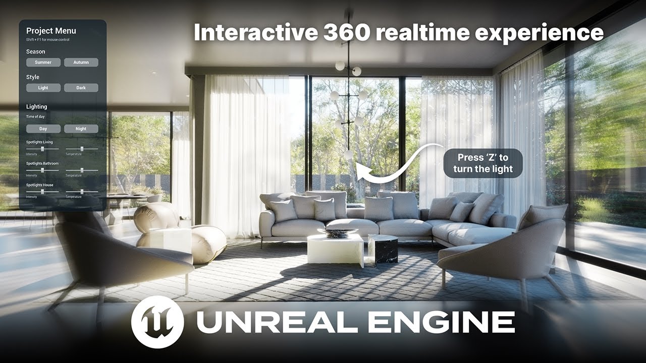 Real-time Interactive 360 Experiences in Unreal Engine 5.5