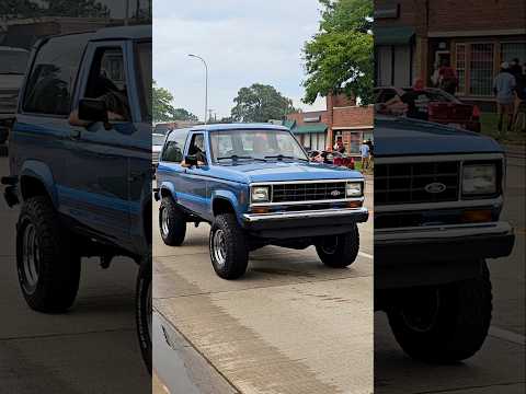 Thumbnail for Ford Bronco II Classic SUV Drive By Engine Sound Harper Charity Cruise 2024 by Ford Bronco II