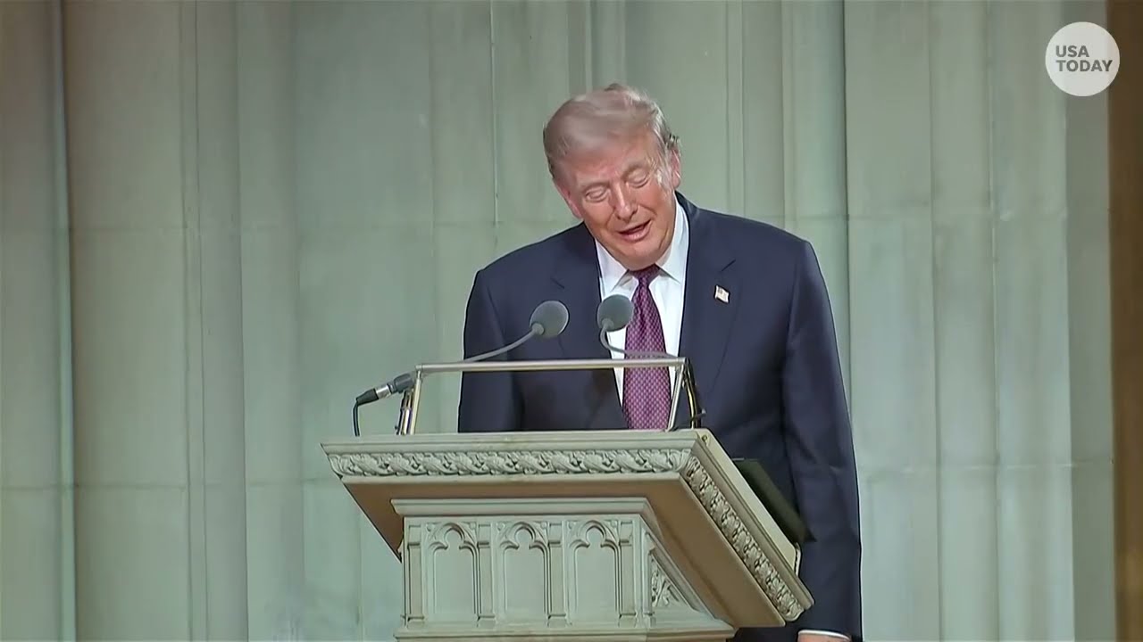 Full Trump speech at Lindsey Graham's funeral: 'I will miss him greatly' president says in eulogy