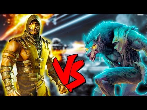 Scorpion Vs Werewolf - Epic Battle - Mortal Kombat Costume Skin Mod