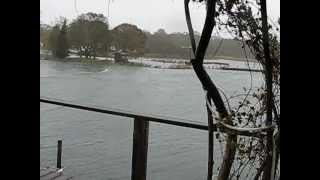 preview picture of video 'Peconic Bay during Hurricane Sandy, Riverhead New York'