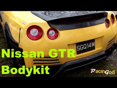 Nissan GTR With Akrapovic Exhaust , Bodykit , Drive By And Bodykit Scene