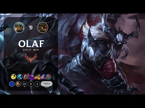 Olaf Mid vs Cassiopeia - EUW Grandmaster Patch 13.1