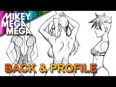 How To Draw BACK & PROFILE SIDE VIEW FOR GIRLS IN...