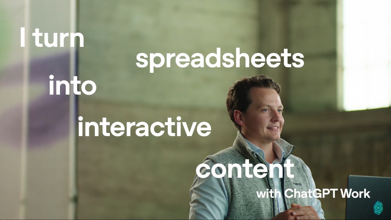 How to Turn a Forecast Spreadsheet Into an Interactive Planning Tool With ChatGPT Work - OpenAI Youtube