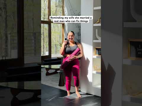 Reminding my wife she married a real man who can fix things #comedy #couple #funny