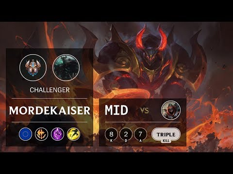 Mordekaiser Mid vs Zed - EUW Challenger Patch 9.20