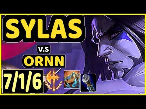 HOYA (SYLAS) vs ORNN - 7/1/6 KDA TOP CHALLENGER GAMEPLAY - KR