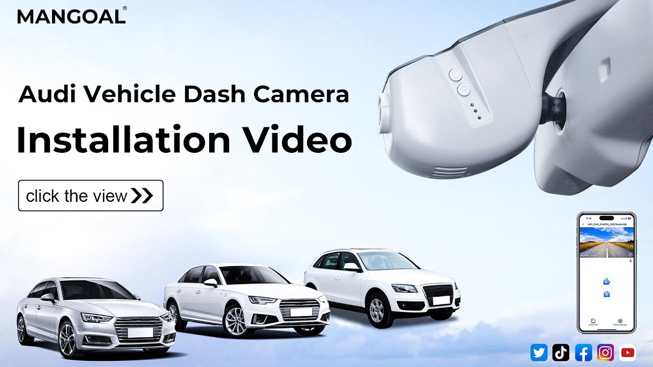Audi Dash Cam Installation Video 007 Model B (Gray)