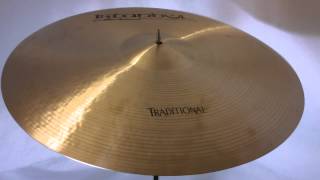 Video thumbnail for Istanbul Mehmet Traditional Original Ride Cymbal 22" - 2398 grams by Drum Center of Portsmouth