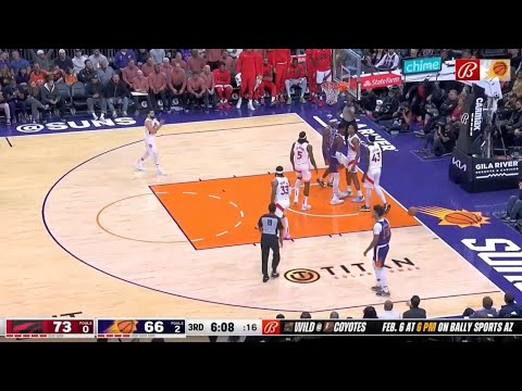 Scottie Barnes and Deandre Ayton stare each other down after foul || 22-23 season