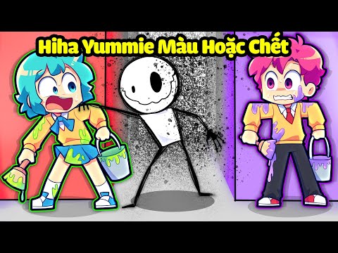 HIHA AND YUMMIE GET COLOR OR DIE IN MINECRAFT*HIHA COLOR OR DIE CHAPTER 1😩🤣