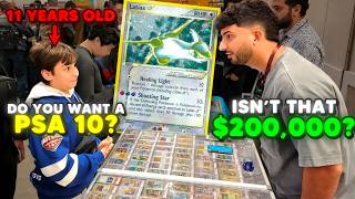 This Kid Owns Every Gold Star Pokemon Card | POKEMON VENDOR POV