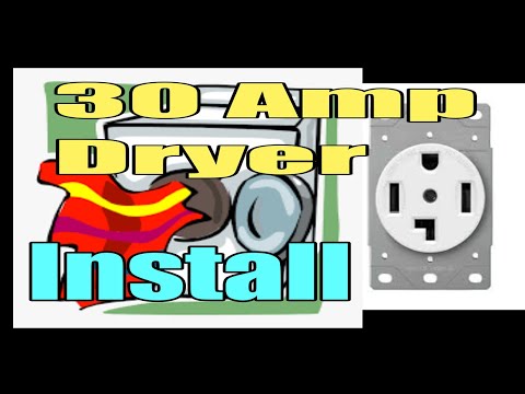 How To Install a 30 amp Dryer Circuit With Breaker and Outlet