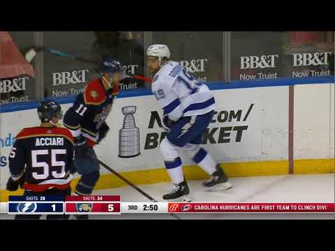 NHL Fight - Lightning @ Panthers - Goodrow vs Acciari - 08 05 2021