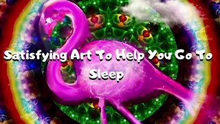 How to Draw A Flamingo / Satisfying Art To Help You To Relax & Sleep #KaleidoscopeArt #RelaxingART