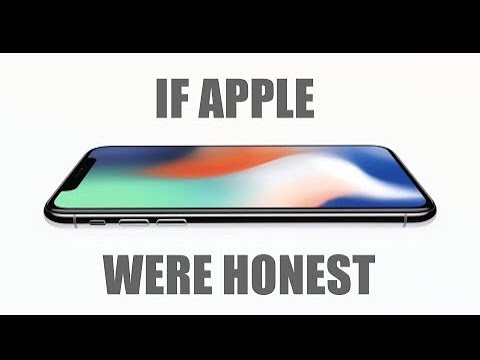 If apple were honest iPhone X parody