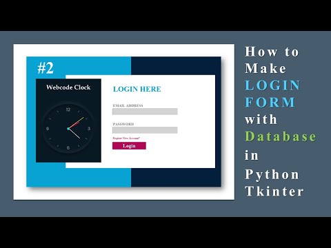 How To Make Login Form With Database In Python Tkinter Part2 Python Database