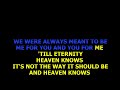 Donna Summers Heaven Knows Karaoke