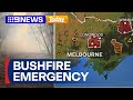 Three Emergency Level Bushfires Still Burning Across Victoria 9 News Australia