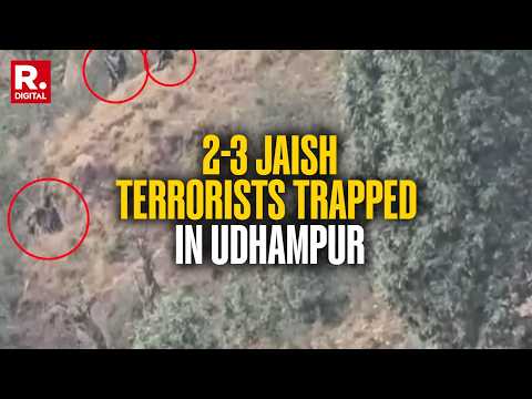 J&K: Jaish Terrorists Caught On Cam Fleeing Encounter Site, Video Shows Bullets Fired On The Group