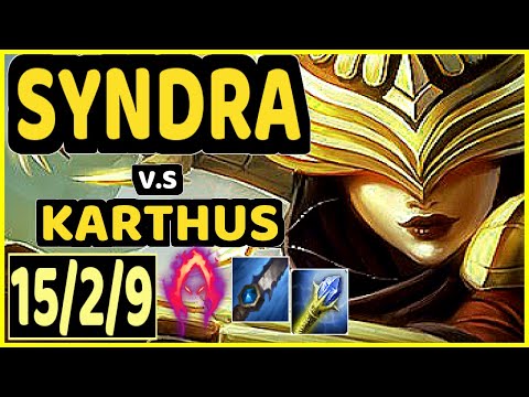 MINERVA (SYNDRA) vs KARTHUS - 15/2/9 KDA JUNGLE CHALLENGER GAMEPLAY - BR