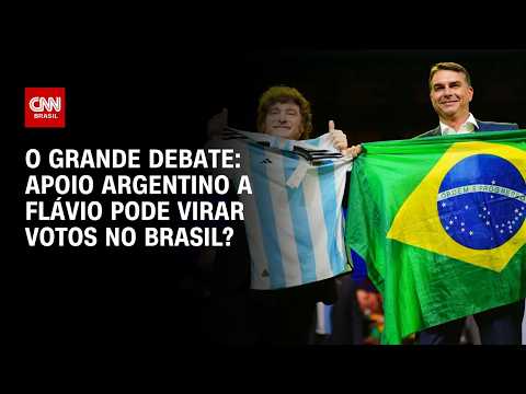 Eleições 2026: Apoio argentino a Flávio pode virar votos no Brasil? | O GRANDE DEBATE