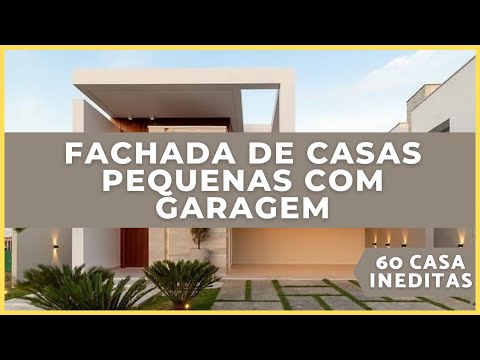 60 Fachadas de casas pequenas com garagem na frente | Modernas e contemporâneas casa pequenas