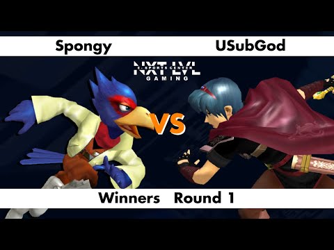 NXT LVL Gaming 7 - Winners Round 1 - Spongy (Falco) vs USubGod (Marth) - SSBM Smash Melee