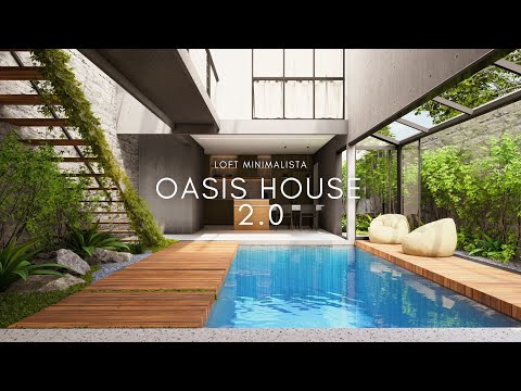 LOFT DE 7X15 METROS COM PISCINA INTERNA E 2 SUÍTES - OASIS HOUSE 2.0