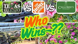 HEB vs. Home Depot vs. Calloway's - Which Garden Center Has The CHEAPEST Prices & BEST Inventory