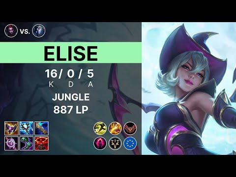 Elise Jungle vs Kindred - 887 LP Grandmaster - EUW 15.11
