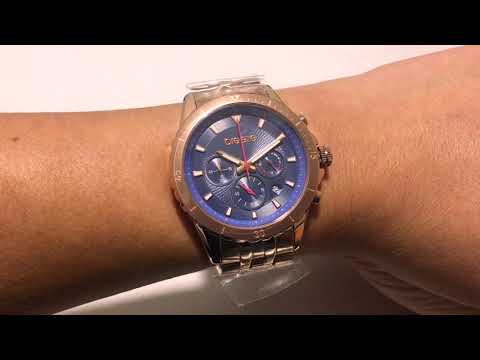 BREEZE Invernia Rose Gold Stainless Steel Chronograph 212131.3 -  E-oro.gr