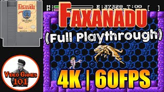 Faxanadu | No Death Playthrough* | 4K 60FPS | Video Games 101