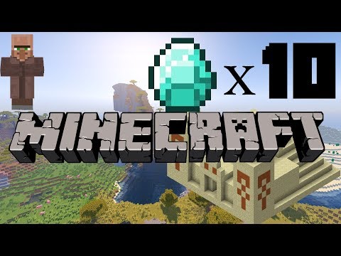 Minecraft 1.12 SEED: 10 DIAMONDS, BLACKSMITH VILLAGE, DESERT TEMPLE, SPIDER SPAWNER!