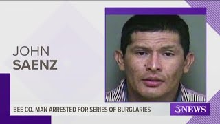 Suspect in multiple burglaries arrested by Bee County deputies