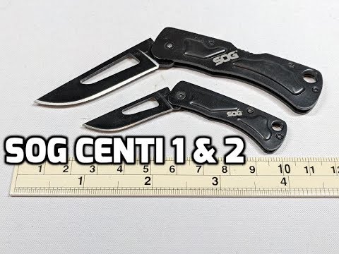 SOG Centi I and II Pocket/Keychain Knife Unboxing and Review