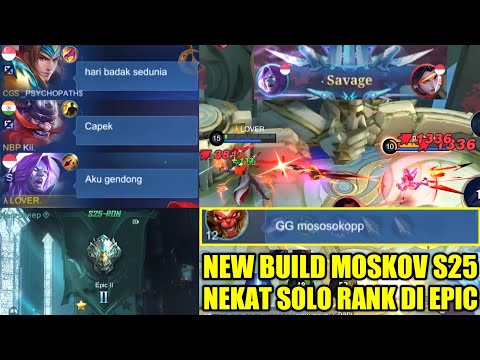 PICK MOSKOV DI AWAL SEASON 25, LANGSUNG SAVAGE !! CHALLENGE SOLO RANK TOP 1 GLOBAL MOSKOV !!