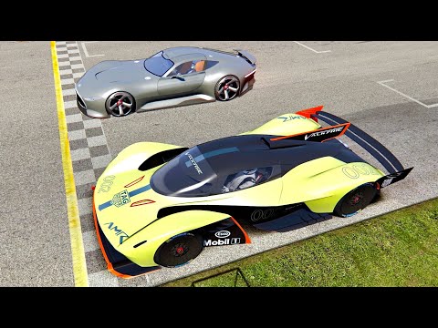 Aston Martin Valkyrie AMR Pro vs Mercedes Vision GT - Old Monza