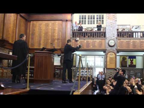 Auckland 1A Trophy Presentation and Victory Chant - Grammar 1st XV