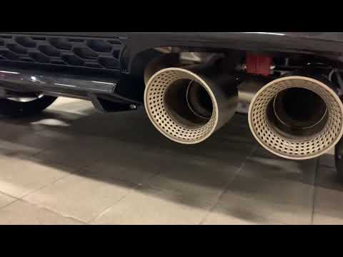 VW Golf R 7.5 2019 akrapovic exhaust with WLTP GPF
