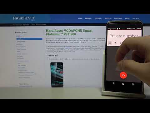 The look of Incoming call on Vodafone Smart Platinum 7 | Appearance of Incoming call