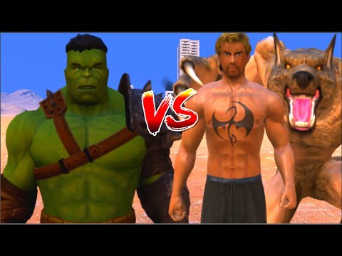100 Hulk vs 1000 Iron Fist and 1000 Werewolf (Marvel vs Marvel)