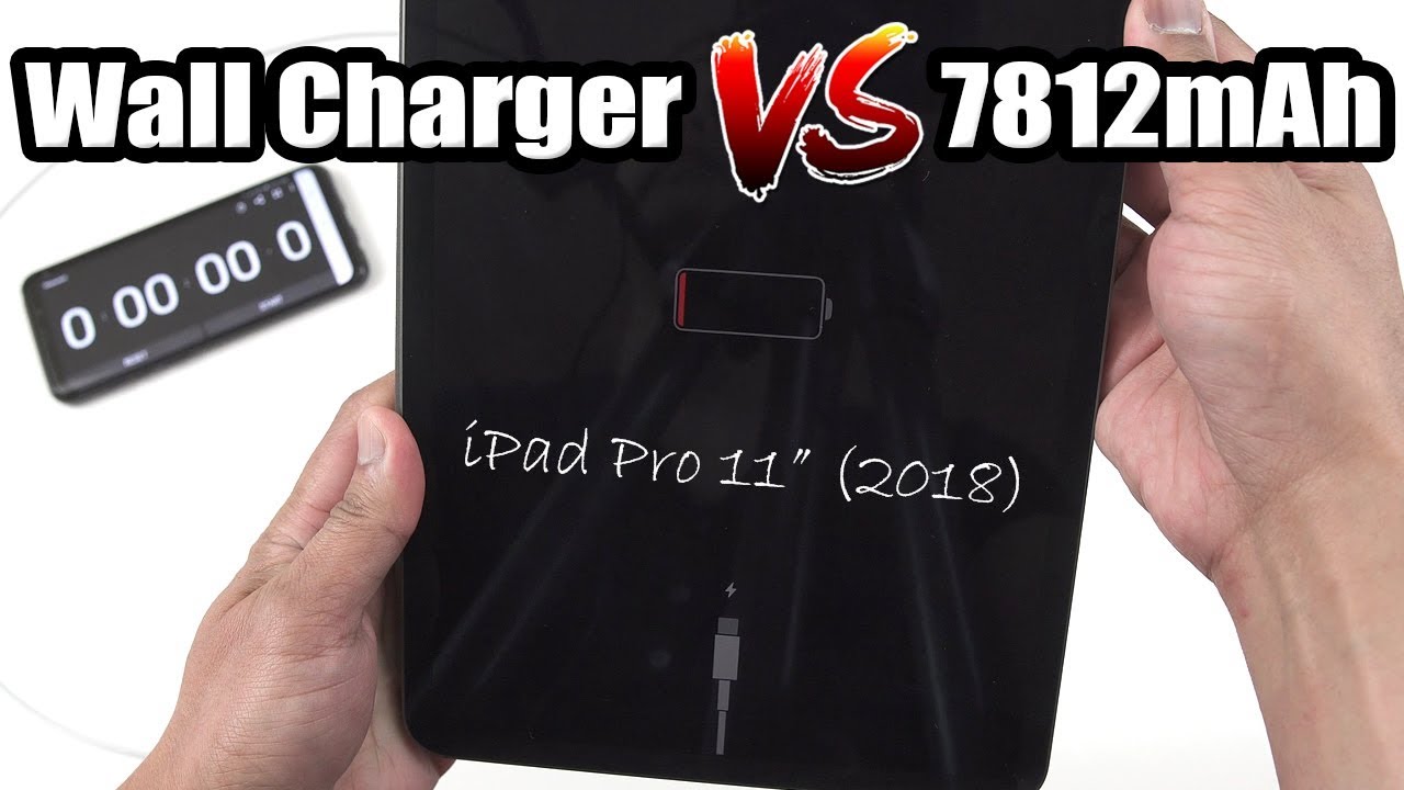 iPad Pro 2018 | Battery Charging Test From 0 to 100% (Stock Wall Charger) [4K]